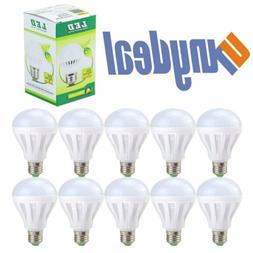 10 PACK LED 60W = 9W Soft White 60 Watt Equivalent E27 6500K