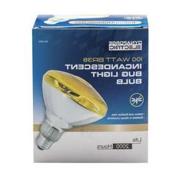 100 Watt BR38 BUG YELLOW FLOOD light BULB Indoor Outdoor Use