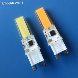 10pcs G9 2508 COB LED Light Bulb Silicone Crystal Dimmable L
