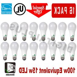 Greenlite 15w 100w Rep 1600l Warm White 3000k A19 Dimmable