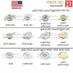 1W 3W 5W 10W 20W 30W 50W 100W White Blue RGB High Power LED 