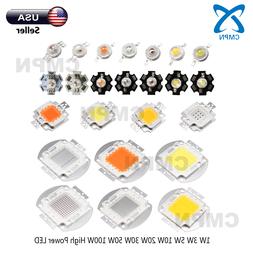 1W 3W 5W 10W 20W 50W 100W Warm White Red Blue RGB UV High Po