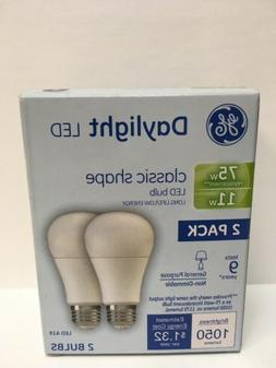 GE 21173 LED A19 Classic Shape Daylight Light Bulb, 11 Watts