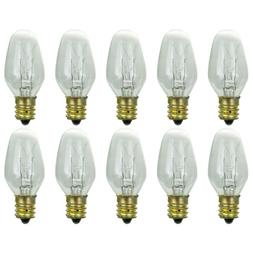 25Pk - SUNLITE 4w C7 120v Candelabra Base Clear Bulb