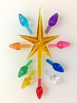 Ceramic Christmas Tree Lights Replacement Gold Star