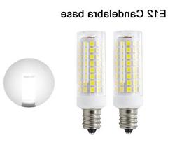 2pcs E12 Candelabra C7 LED bulb 102Led Ceramics Light 9W 110