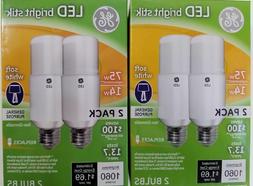 4 GE 32295 LED Bright Stik 14W 75W Watt Replacement 1060 Lum
