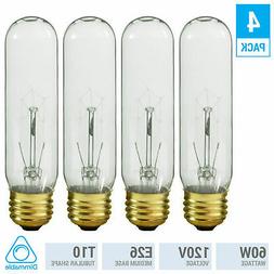 60t10/cl 120v 60w Watt T10 Medium E26 Clear