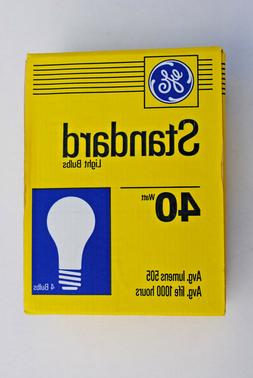 GE 4-Pack of 40-Watt A-19 Standard Inside Frosted Light Bulb