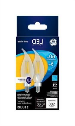 GE Lighting  5 watts C10  LED Bulb  500 lumens Soft White  D