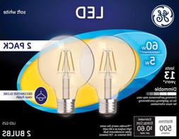 GE Lighting  5 watts G25  LED Bulb  500 lumens Soft White  D