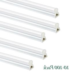 6-100PCS 4FT LED Tube Light T5 Integrated Shop Lamp 20W Bulb