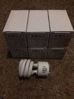  -New- Luma 13W Fluorescent Light Bulb 2700K GU24 Base CFL 6