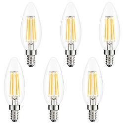 6x E12 Led Chandelier Bulb B10 Candle Light Bulb 40W Equival