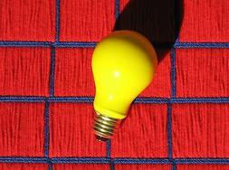BUG yellow 60w LIGHT BULB 60 WATT 130V insect repellent A19 