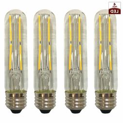 Clear Short Tubular Vintage Edison Medium Base Dimmable LED 