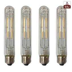 Clear Tall Tubular Vintage Edison Medium Base Dimmable LED L