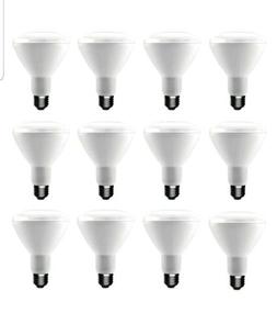 12 PK EcoSmart 9w BR30 LED 65W Soft White Equivalent Dimmabl