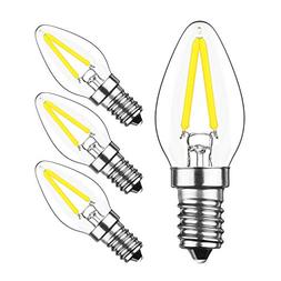 HzSane 2W LED Filament C7 Night Light Bulb, 6000K Daylight W