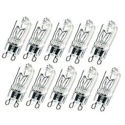 Pack Of 10 60 Watt G9 Bi-Pin Halogen Bulb, 60-Watt 120-Volt 