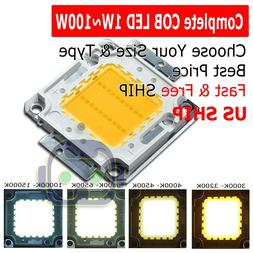 High Power 1W 3W 5W 10W 20W 30W 50W 100W White SMD LED COB C
