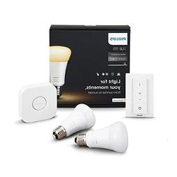 Philips Hue White Ambience A19 Bulb Starter Kit