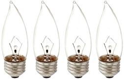 Philips Incandescent 40-Watt BA9 Bent Tip Candle Light Bulb 