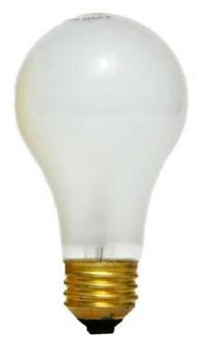 40watt Frosted Rough Service,10k hour, Incandescent Bulbs 