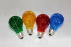 4 Pack Different COLOR light Bulb - 25 WATT Blue Green Yello