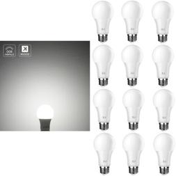 LE 60 Watt Equivalent, Daylight White, Dimmable, A19 LED Lig