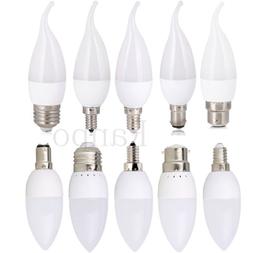 LED Bulb Chandelier Flame Candle Light E12 E26 E27 E14 B22 3