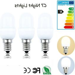 3 Pack LED C7 Night Light Bulb 120V E12 Candelabra Base 0.5W