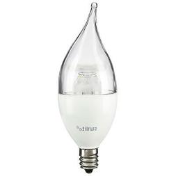 Sunlite LED Flame Tip Chandelier 5W 40W Equivalent Candelabr