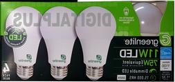 Greenlite 9w / 60w Equivalent Warm White 3000k A19 Dimmable 
