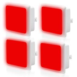 LOHAS Red Light Dusk to Dawn Night Lights Plug in, LED Red N