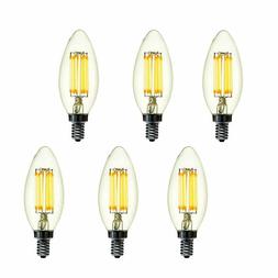 Modvera LED Candelabra Bulb Dimmable 2700K E12 Base Chandeli