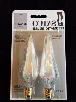 40 Watt Candelabra Base Lamp Frosted Aurora 2 Pk