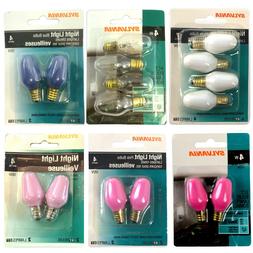 SYLVANIA NIGHT LIGHT APPLIANCE LIGHT BULB Assorted Colors, W
