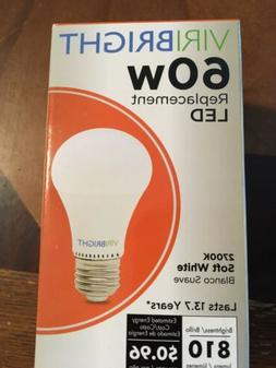 PACK OF 6pk ViriBright Technology 60W Replacement Light Bulb