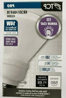 TCP R30 14w Bulb InstaBright G2 Armor Coat Base E26 Cool Whi