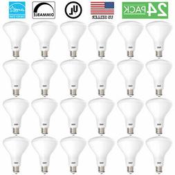 Sunco 24pk BR30 Dimmable LED Flood Light Bulb 11W 65W 6000K,