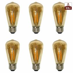 Vintage Tinted Straight Tubular Edison Medium Base Dimmable 