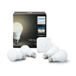 Philips Hue White 4 A19 60W Equivalent LED Smart Bulb Starte