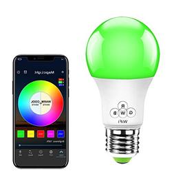 MagicLight WiFi Smart Light Bulb, Dimmable, Multicolor, Wake