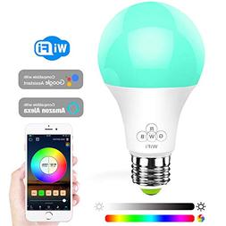 Konxie LED WiFi Smart Lights Bulb, Compatible with Alexa and